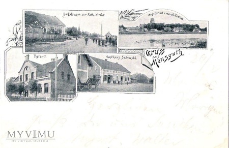 Duże zdjęcie Pozdrowienia z Dźwierzut - 1899 r.