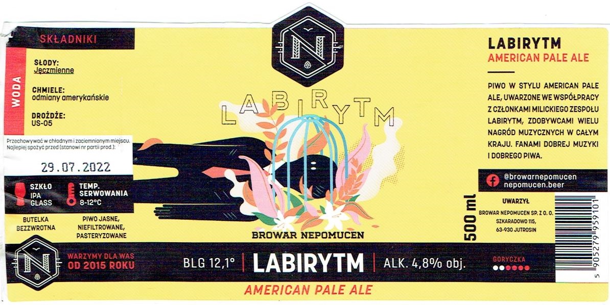 Labirytm American Pale Ale W PIWO MANIA Etykiety Piwne W MyViMu