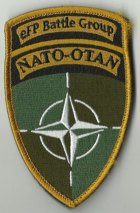 Efp Battle Group Nato Otan W Kolekcja Naszywek Wojskowych W Myvimu