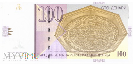 Macedonia - 100 denarów (2008)
