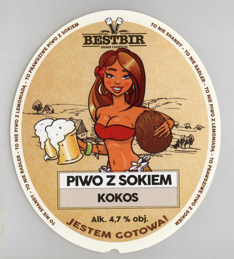 Piwo Z Sokiem Kokos W Etykiety Piwne Monety Banknoty W 7428