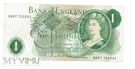 Duże zdjęcie Wielka Brytania - 1 funt (1960-64)