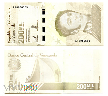 200 000 Bolívares Soberano 2020 (A 18950589)