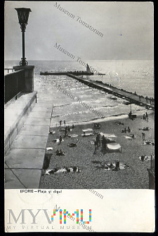 Eforie - Plaża i falochron - 1961