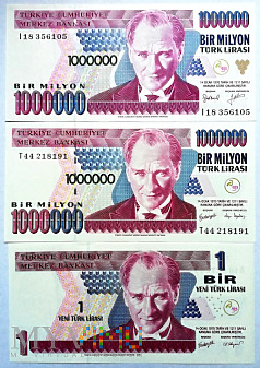 ZAGADKA 55 - Turcja: milion lir