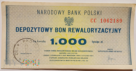 Polska bon PKO 1000 zł