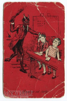 dzieci Diabeł KRAMPUS Pozdrav od čerta pocztówka