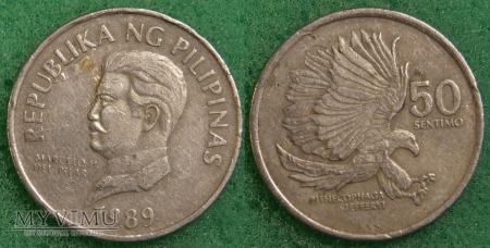 Filipiny, 50 SENTIMO 1989