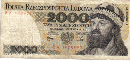 2 000 zlotych 1979