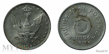 1917 5 fenigów (pełna dziewiątka)