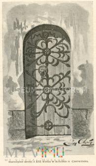 Czerwińsk - drzwi z XVI w. w kościele