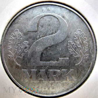 2 marki 1975 r. Niemcy (NRD)