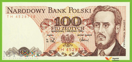 100 Złotych - Ludwik Waryński