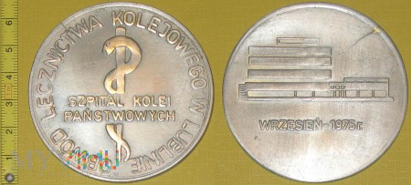 Medal kolejowy - usługowy Szpitala Kol. w Lublinie