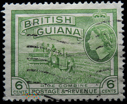 Gujana Brytyjska 6c Elżbieta II