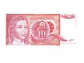 Jugosławia - 10 dinarów, 1990r.