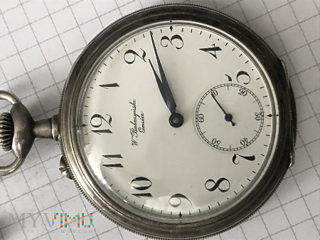 zegarek kieszonkowy Babczyński Warszawa srebro 875