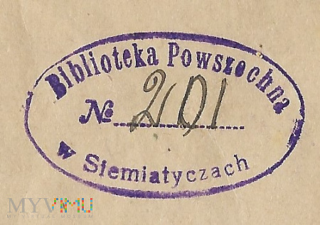 Biblioteka Powsz. w Siemiatyczach.