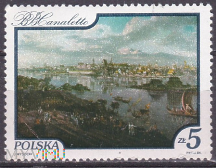 Duże zdjęcie Widok Warszawy - B. B. Canaletto