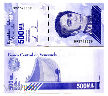 Duże zdjęcie 500 000 Bolívares Soberano 2020 (B 92742539)