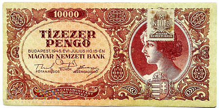 Węgry 10 000 pengo 1945