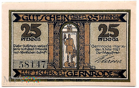 Gernrode 25 pf 1921