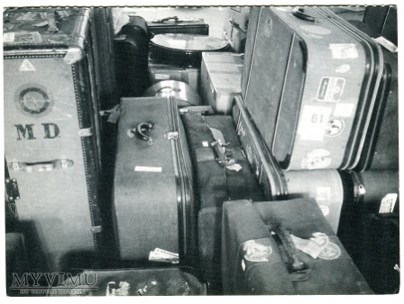kufry i walizki Marleny Dietrich pocztówka