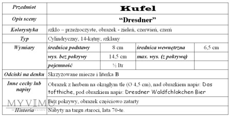 Kufel "Dresdner"