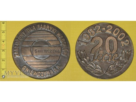 Medal kolejowy - firmowy ZNTK Gniewczyna