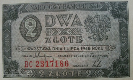 2 Złote, 1948 rok.