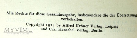 Gemeinverständliche Werke III. 1924