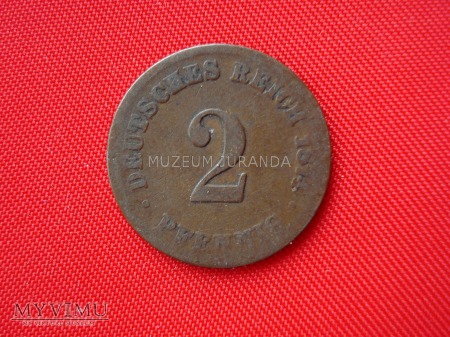 2 pfennig 1874 rok