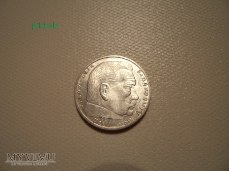 Duże zdjęcie 2 reichs mark 1937 r.