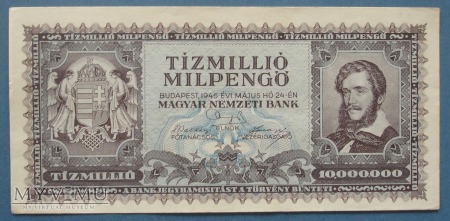 10 mln Milpengo 1946 r - Wegry - Hungary