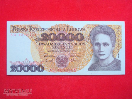 Duże zdjęcie 20000 złotych 1989 rok