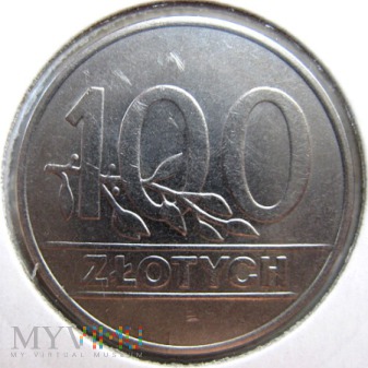 Duże zdjęcie 100 złotych 1990 r. Polska