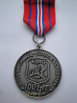 Medal pamiątkowy 100 lat OSP w Ogrodzieńcu