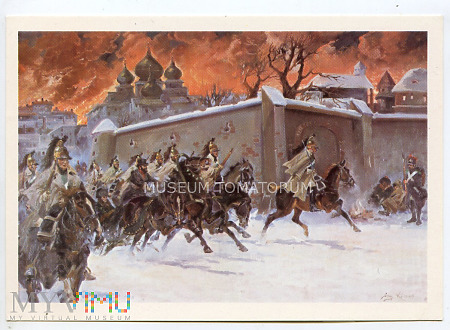 Kossak - Odwrót Napoleona spod Moskwy w 1812