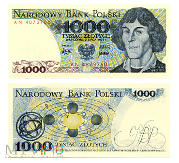 Duże zdjęcie PRL 1000 złotych 1975 (AN 4873760)
