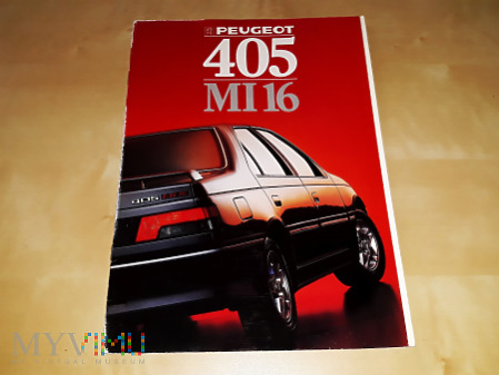 Duże zdjęcie Prospekt Peugeot 405 Mi 16 1988