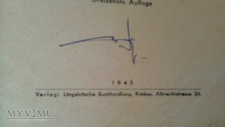 Deutsches Lehrbuch Krakau 1943. GG