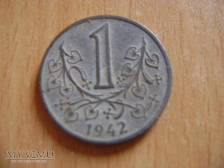 moneta czeska 1942