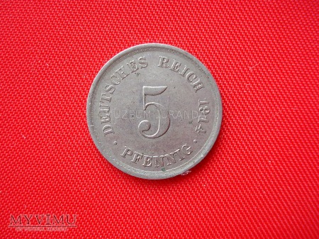 5 pfennig 1914 rok