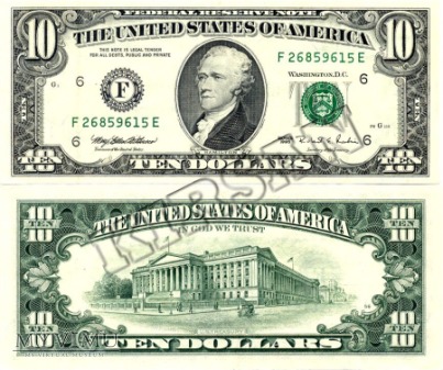 Banknot $ 10.00 1995 r