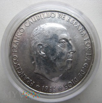 Duże zdjęcie 100 peset 1966 r. Hiszpania