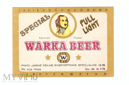 Duże zdjęcie Warka beer special