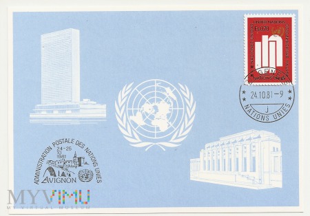 58-Nations Unies-Postkarte.24.10.1981
