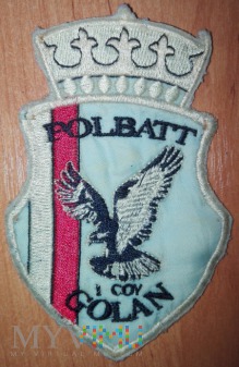 Polbatt 1 coy Golan UNDOF - haft