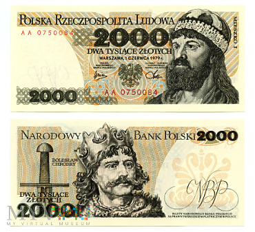 PRL 2000 złotych 1979 (AA 0750084)
