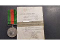 Legitymacja i Brytyjski Medal Wojny 1939-45